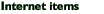 Internet items
