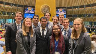 A group of students at New York's Model UN.