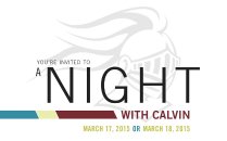 A Night with Calvin: Pasadena