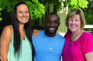 Alumni Board Officers: (from left to right) Sierra Asamoa-Tutu, Oludare Odumosu, and Cheryl TenBrink (Photo provided by Calvin Alumni Association/Susan Buist)