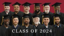 The 12 bachelor's degree graduates from the Calvin Prison Initiative's Class of 2024