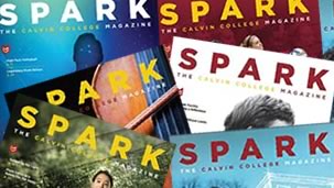 Collage of Spark magazine covers